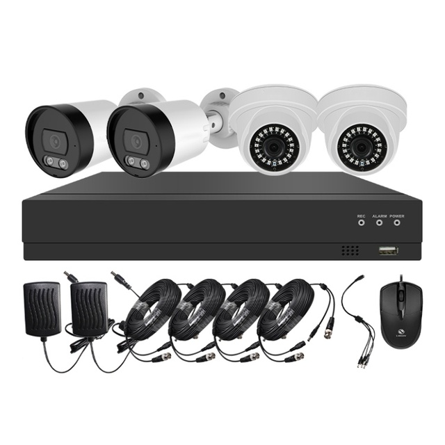 HD 1080P CMOS Sensor IR Waterproof IP67 4CH DVR Camera Set CCTV Security Camera System