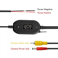 Émetteur-récepteur de signal vidéo RCA sans fil 2,4 G universel pour caméra de recul de voiture 12 V, moniteur d'image CCD étanche