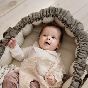 Nid de couchage pour bébé épais personnalisé de haute qualité Portable 100% coton 3 en 1 <span class=keywords><strong>lit</strong></span> de transport fonctionnel pour tapis d'activité de jeu de voyage - Product Image 4