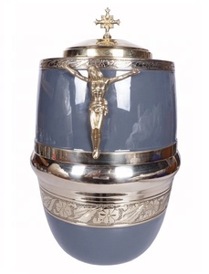 <b>Ashes</b> <b>Urn</b> Catholic Cross Metal Cremation <b>Urn</b> Burial <b>Urn</b> <b>For</b> Human <b>Ashes</b> Metal Memorial <b>Ashes</b> <b>Urn</b> <b>Ashes</b> <b>Urn</b> - Product Image 2
