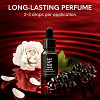 Huile de parfum parfumée de qualité supérieure pour femmes, 15 ml, flacon compte-gouttes ambré, étiquette privée personnalisée, parfum en gros