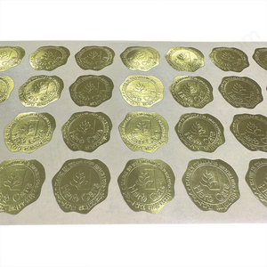 Sello de cera en relieve dorado autoadhesivo como sello de sobre de corazón pegatinas de amor para boda de San Valentín - Product Image 1