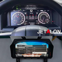 Panel Dashboard Digital Mobil Untuk Dodge Ram 1500 2008-2018 Kluster Instrumen Digital Virtual Speedometer Kokpit