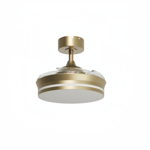 Modern <b>LED</b> <b>Ceiling</b> <b>Fan</b> Light DC Motor 3 Blades Remote Control Dimmable 3000K-6000K Warm White Downrod Mount Living Room Metal - Product Image 1