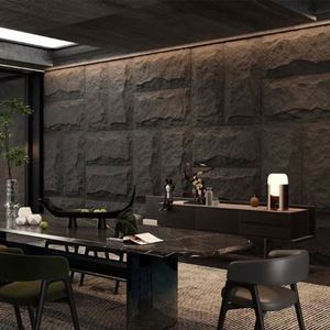 Trọng lượng nhẹ 3D Faux PU đá tường Bảng điều khiển Polyurethane Linh Hoạt 30mm 50mm 70mm PU đá tường đá Bảng điều khiển đá nhân tạo - Product Image 4