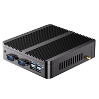 Mini PC Industri Entry-Level Intel J4125 DDR4 8G MSATA SSD Dual LAN Dual Display Komputer Tertanam Soft Router Mini PC