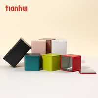 Tianhui Fabricant, vente en gros de boîtes en métal carrées personnalisées pour le stockage du thé en vrac