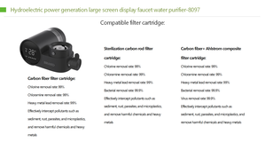 Filtro de Agua para Grifo, Purificador de Agua, Cuidado de la Piel, Cartucho de Fibra de Carbono UF, Lavado Facial, Reduce Alergias Cutáneas, Reduce el Acné - Product Image 6