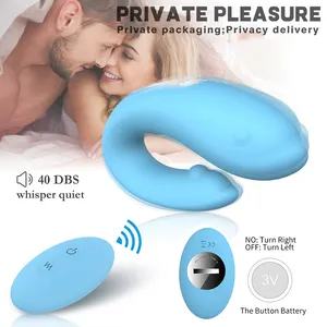 Giocattolo del sesso di vibrazione della donna della coppia del vibratore adulto ricaricabile del USB del silicone molle multi velocità di colore blu