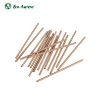 Pajitas de Madera 100% Naturales Biodegradables, Pajitas Desechables Compostables, Artículos Ecológicos para Fiestas