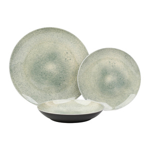 Ensemble de dîner en grès cérame à motif réactif tampographie Assiette à dîner Assiette du désert Coupe Bol - Product Image 2
