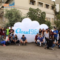 Nuage gonflable géant, décoration de scène de Festival musical