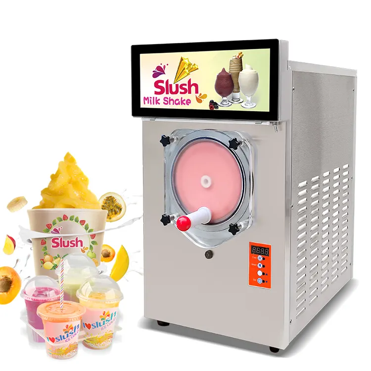 CE ETL tamamen kapalı 4 In 1 dondurulmuş kokteyl buz slushy makinesi/kokteyl margarita makinesi/milk shake slush makinesi