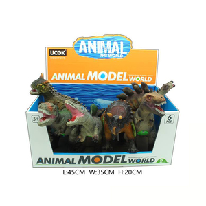 UCOK - Juego de 6 Dinosaurios de Vinilo con Sonidos IC, 38 cm, Animales de Peluche Suaves para Niños, Juego de Educación Temprana - Product Image 5