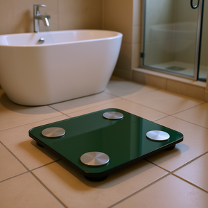 เครื่องชั่งน้ำหนักดิจิตอลอัจฉริยะ รองรับน้ำหนักสูงสุด 180 กก. เชื่อมต่อแอปพลิเคชันได้ เหมาะสำหรับใช้ในห้องน้ำ - Product Image 2