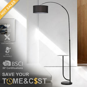 TOGETHER Modern Nordic Art Designer Bedroom Bedside Living Room Floor Light Led <strong>Corner</strong> Standing Fishing Floor <strong>Lamp</strong> <strong>With</strong> <strong>Shelves</strong> - Product Image 2