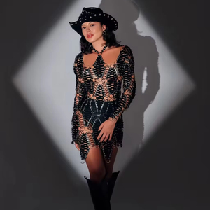 A9319 abiti <span class=keywords><strong>da</strong></span> donna personalizzati fatti a mano <span class=keywords><strong>Sexy</strong></span> e <span class=keywords><strong>Sexy</strong></span> con cravatta all'uncinetto Mini abiti <span class=keywords><strong>da</strong></span> <span class=keywords><strong>sera</strong></span> <span class=keywords><strong>da</strong></span> Club <span class=keywords><strong>da</strong></span> donna - Product Image 1