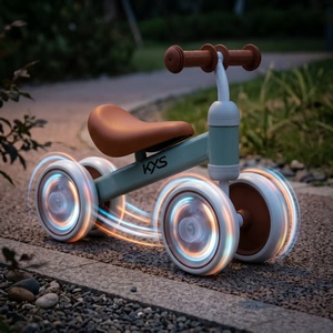 Nouveau vélo d'équilibre 4 roues pour bébé avec musique et lumière, trotteur 3-en-1 sans pédales, jouet à chevaucher pour tout-petits de 12 à 36 mois, premier vélo - Product Image 5