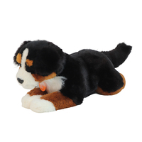 Peluche Chien Couché Bernese Mountain Realiste en Stock Vente en Gros Usine OEM Personnalisée