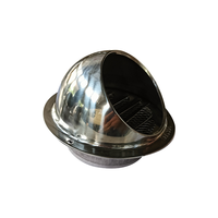 Grille d'aération moderne en acier inoxydable étanche pour système de climatisation extérieur HVAC, idéale pour sous-sol et atelier, installation facile