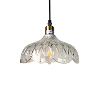 Lampu Gantung Industri dengan Kap Kaca Panjang, Cat Semprot Putih Hangat, E26, Tinggi Dapat Disesuaikan, untuk Dapur, Pulau Dapur, Tangga