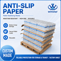 Feuille de papier artisanal antidérapante pour palette, recyclable, économique, pour la logistique de fret, enduite