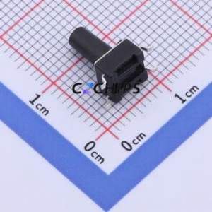 TS-1102SD-B-N-B Tactile Switch SMD-4P,6x6mm Switch Single Pole Single Throw Round Button 1.6N Vertical Mount - Product Image 2