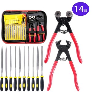 Kit professionnel de pinces à mosaïque et d'outils pour vitraux avec pinces à double roue et pinces de brisage pour l'art du verre et les loisirs créatifs - Product Image 4