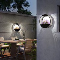 Lampu Taman Tenaga Surya Modern Lampu Taman Luar Ruangan Lampu Taman Patio Halaman Tahan Air Lampu Dinding Taman Tenaga Surya Luar Ruangan