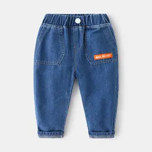 Wholesale Blue And Black Designer Jeans Authentic Balloon Jeans For Boys Online Shopping