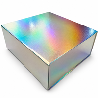 Boîtes cadeaux holographiques personnalisées avec aimants cachés, design pop-up pour emballage de cadeaux de marque, faible MOQ, vente en gros directe d'usine