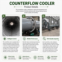 Machine à engrais organique pour le traitement du compost de fumier avec refroidissement par tambour rotatif pour la production d'engrais granulaire