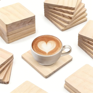 Custom <b>Cork</b> <b>Coasters</b> - round Square Heat-Resistant Reusable Drink Mats for Kitchen Restaurants Minimalist - Product Image 2