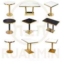 Tables de restaurant durables, variété de styles interchangeables, adaptées aux restaurants de restauration rapide, cafés, tables à manger