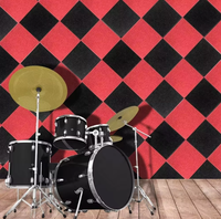 Panneaux acoustiques en fibre de polyester insonorisants, auto-adhésifs, résistants au feu, écologiques, modernes, pour studio, haute densité, DIY