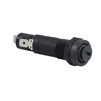 Porte-fusible automatique 20A 250V 94V-0, résistant aux hautes/basses températures, fusible universel ignifuge 5*20mm 6*30mm noir