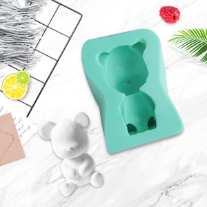 Bear Shape <b>Silicone</b> Cake Mold For DIY <b>Baking</b> Fondant Chocolate Mousse Cake Making Tool - Product Image 1