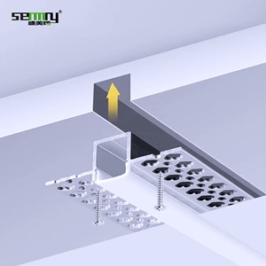 Aluminium-extrusion einbau-trockenbau-gipskranz-wandprofil für deckenputz <span class=keywords><strong>Led</strong></span>-Kanal-Diffusor <span class=keywords><strong>Led</strong></span>-Strampelanlage - Product Image 2