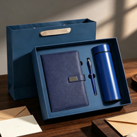 Ensemble cadeau d'entreprise personnalisé avec carnet A5 imprimé UV, stylo en métal, thermos, articles cadeaux souvenirs OEM pour l'anniversaire de l'entreprise