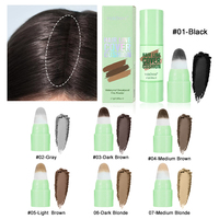 Pensil Penutup Uban 7 Warna, Tahan Keringat, Bedak Bayangan Rambut, Penyamar Uban Instan, Penutup Akar Rambut Tipis, Riasan Penyempurna