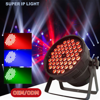 Projecteur PAR LED RGBW 3W à 54 LED, boîtier en alliage d'aluminium IP20, pour éclairage de scène et événements intérieurs