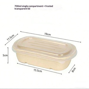 Envase de Comida Biodegradable y Ecológico para Ensaladas, Contenedor Compostable para Comida para Llevar, Suministro al por Mayor para Restaurantes y Servicios de Catering - Product Image 4