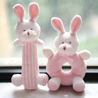 Jouet pour chien en peluche enrichissant, écologique et non toxique, ours, lapin, bâton à mâcher, hochet, couineur pour le broyage des dents, jeu interactif