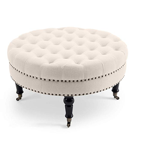 Banc pouf personnalisé <span class=keywords><strong>Amazon</strong></span> tabouret rond meubles de salon en tissu mobilier de salon moderne tabouret en <span class=keywords><strong>velours</strong></span> <span class=keywords><strong>chaise</strong></span> pour chambre à coucher - Product Image 1