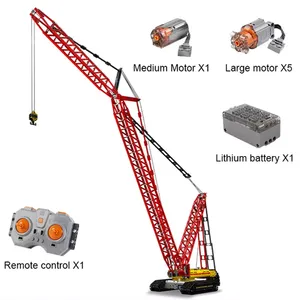 Mold King Elektrische Fernbedienung LR13000 Raupenkran-Modellbau steine MOC-Steine
