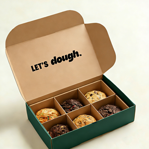 Scatole Personalizzate Biodegradabili per <span class=keywords><strong>Biscotti</strong></span> e Ciambelle, Confezioni in Carta per Alimenti, Scatole per Pasticceria e Macaron <span class=keywords><strong>con</strong></span> <span class=keywords><strong>Logo</strong></span> - Product Image 1