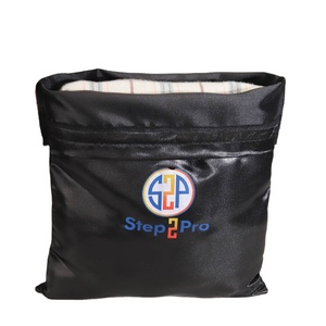 Sac à cordon en satin noir pour sacs à main, chaussures et maillots de bain, avec logo et design personnalisé gratuit, sac anti-poussière en satin à cordon - Product Image 3