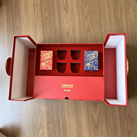 Boîte cadeau à tiroirs multicouches avec logo personnalisé, vente en gros d'usine, emballage rigide en carton pour les aliments et les cosmétiques de Noël
