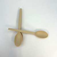 Lot de 30 cuillères robustes en amidon de maïs, compostables, durables, pour mariages, anniversaires, usage domestique et en voyage
