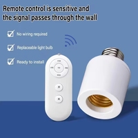 ZYSY E27 60W Support de Lampe Intelligent avec Télécommande Sans Fil et Minuteur 110V 220V pour Maison, Chambre Bébé, Chambre à Coucher - Nouveau